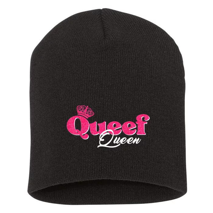 Love Queefing Queef Funny Queefed Embarrassing Adult Humor Short Acrylic Beanie