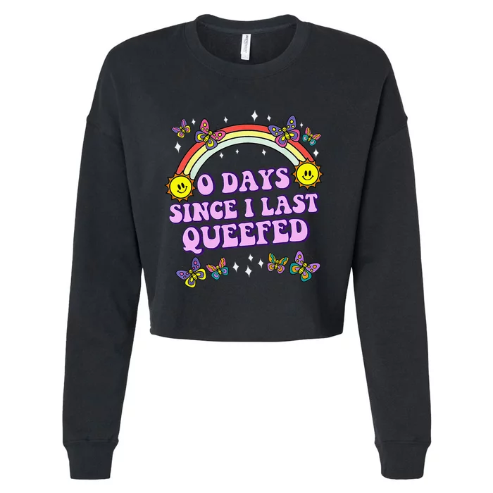 Love Queefing Queef Funny Queefed Embarrassing Adult Humor Cropped Pullover Crew