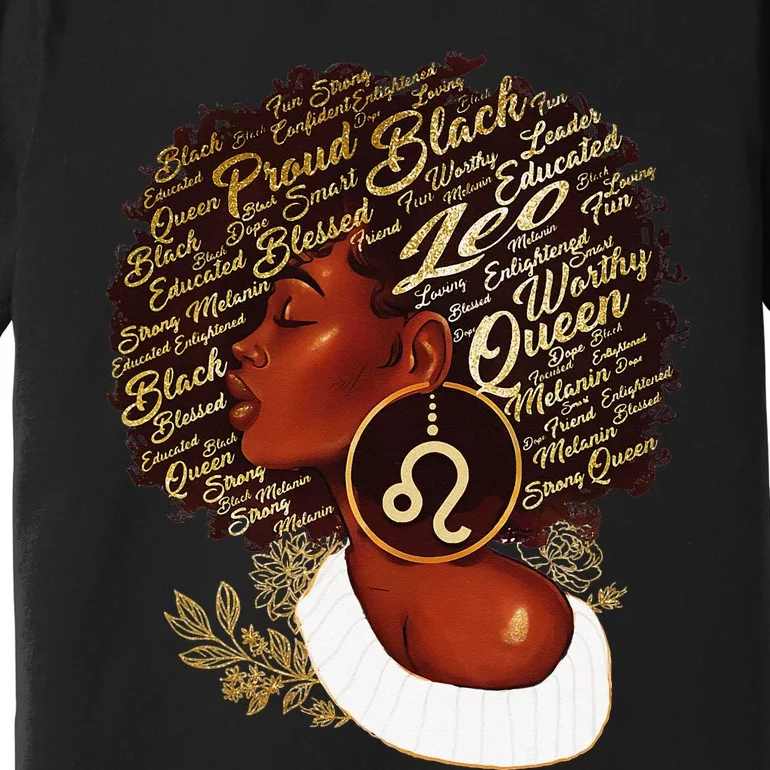 Leo Queen Sweet As Candy Birthday Gift For Black Wo Premium T-Shirt