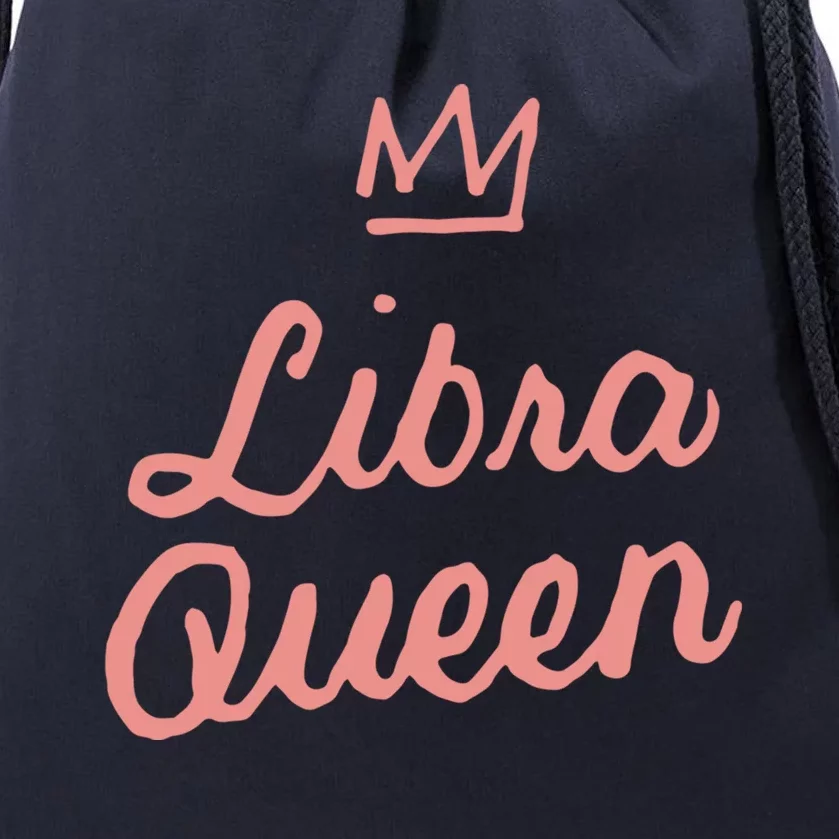 Libra Queen September Or October Birthday Zodiac Funny Gift Drawstring Bag