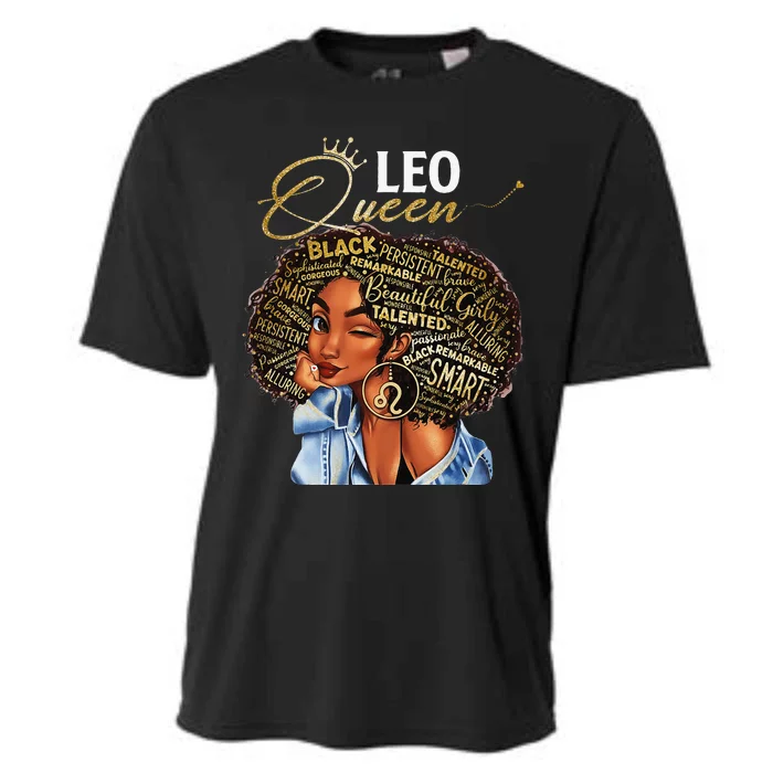 Leo Queen Sweet As Candy Birthday Gift For Black Wo Cooling Performance Crew T-Shirt