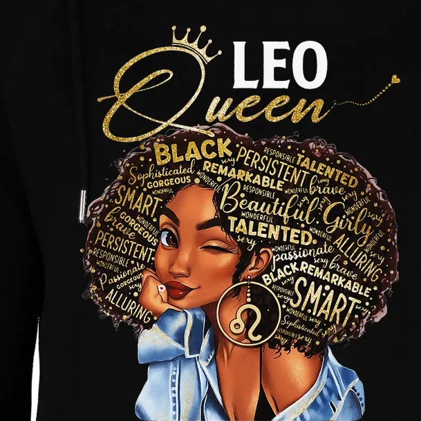 Leo Queen Sweet As Candy Birthday Gift For Black Wo Womens Funnel Neck Pullover Hood