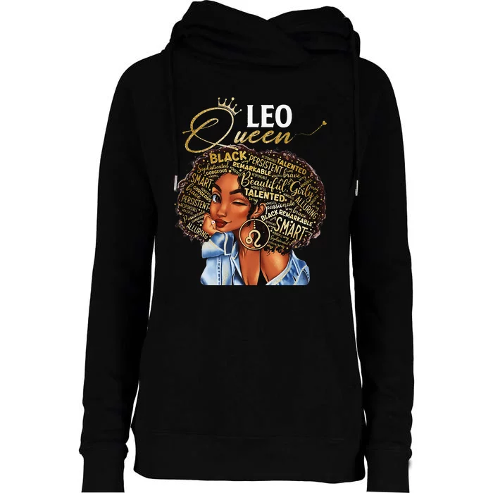 Leo Queen Sweet As Candy Birthday Gift For Black Wo Womens Funnel Neck Pullover Hood