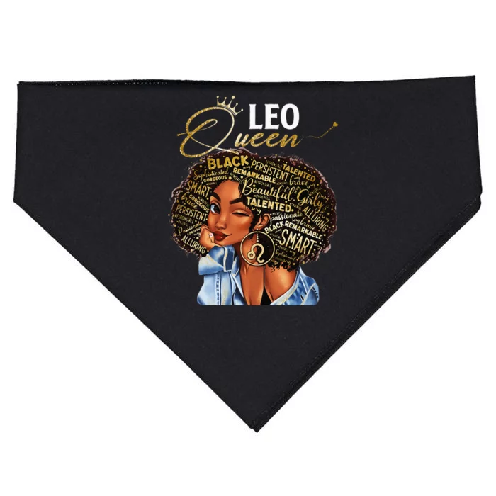 Leo Queen Sweet As Candy Birthday Gift For Black Women USA-Made Doggie Bandana