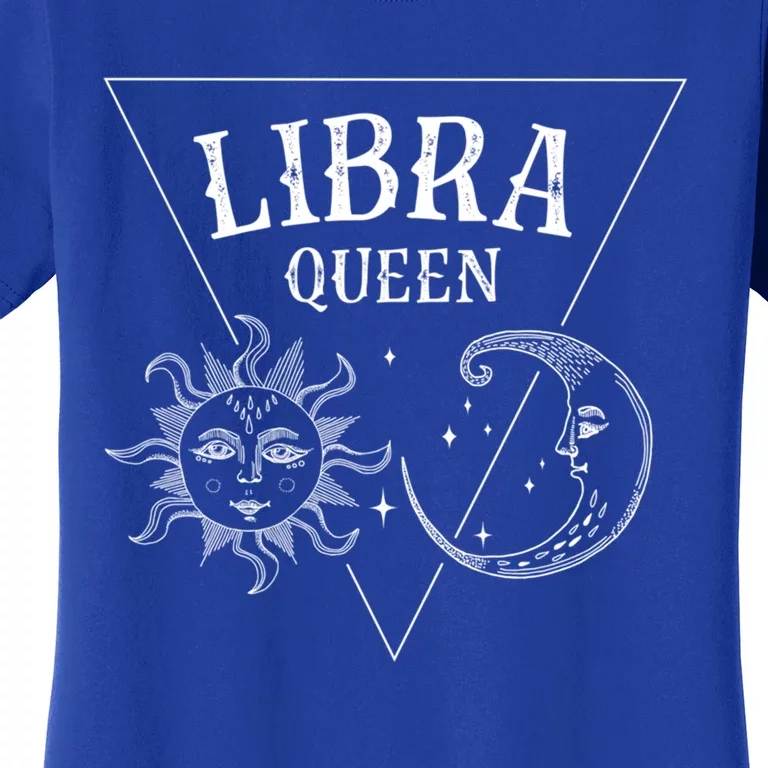 Libra Queen / Tarot Sun And Moon Libra Birthday Astrology Gift Women's T-Shirt