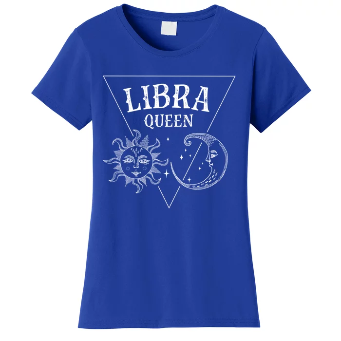 Libra Queen / Tarot Sun And Moon Libra Birthday Astrology Gift Women's T-Shirt