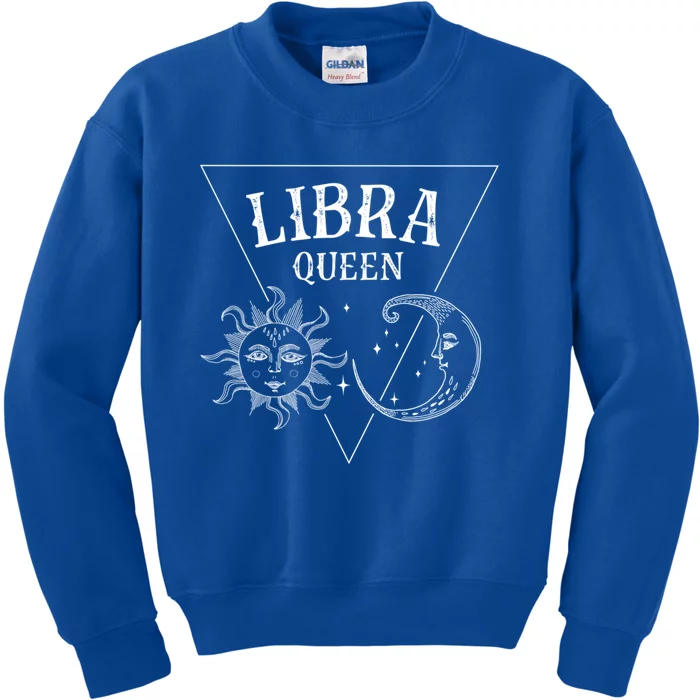 Libra Queen / Tarot Sun And Moon Libra Birthday Astrology Gift Kids Sweatshirt