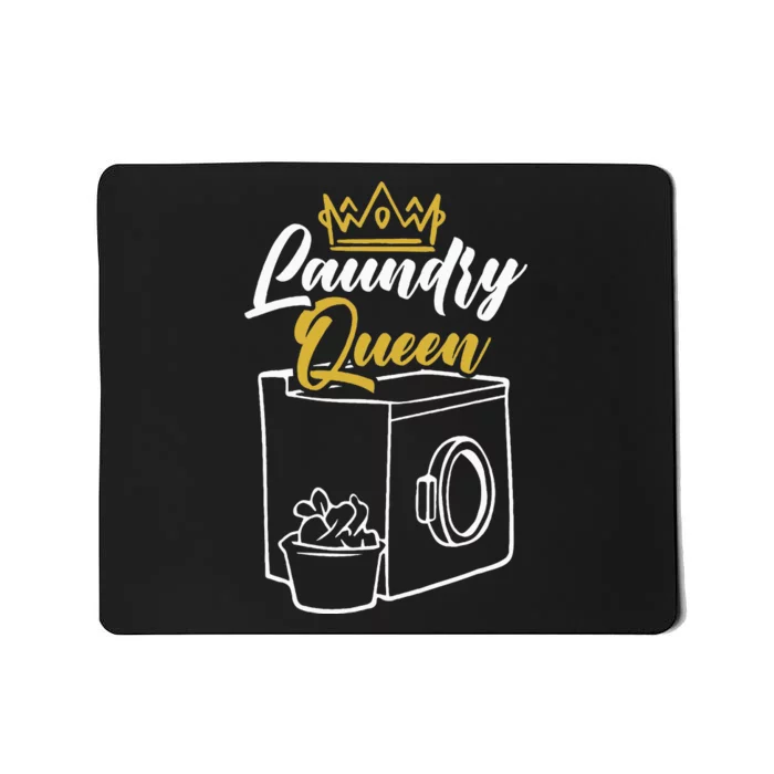 Laundry Queen Worker Job Profession Occupation Cleaning Mousepad