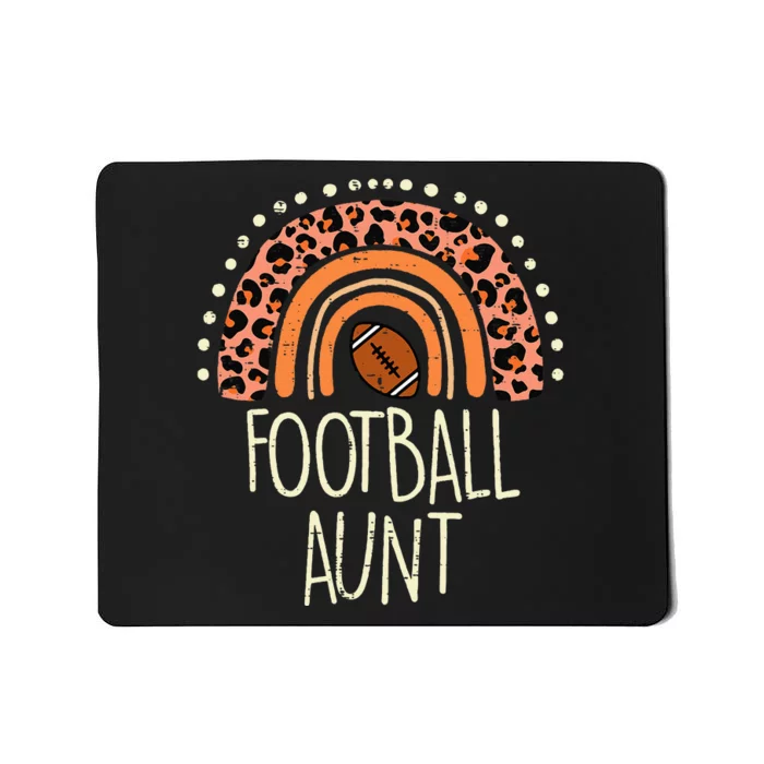 Leopard Rainbow American Football Aunt Family Aunty Auntie Mousepad