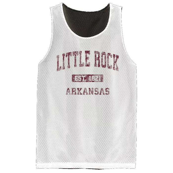 Little Rock Arkansas Ar Vintage Athletic Sports Design Mesh Reversible Basketball Jersey Tank