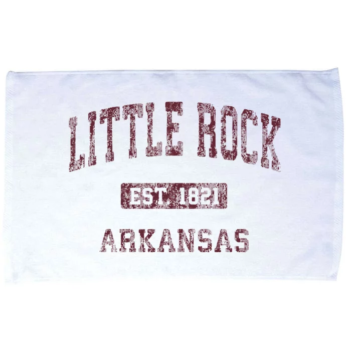 Little Rock Arkansas Ar Vintage Athletic Sports Design Microfiber Hand Towel