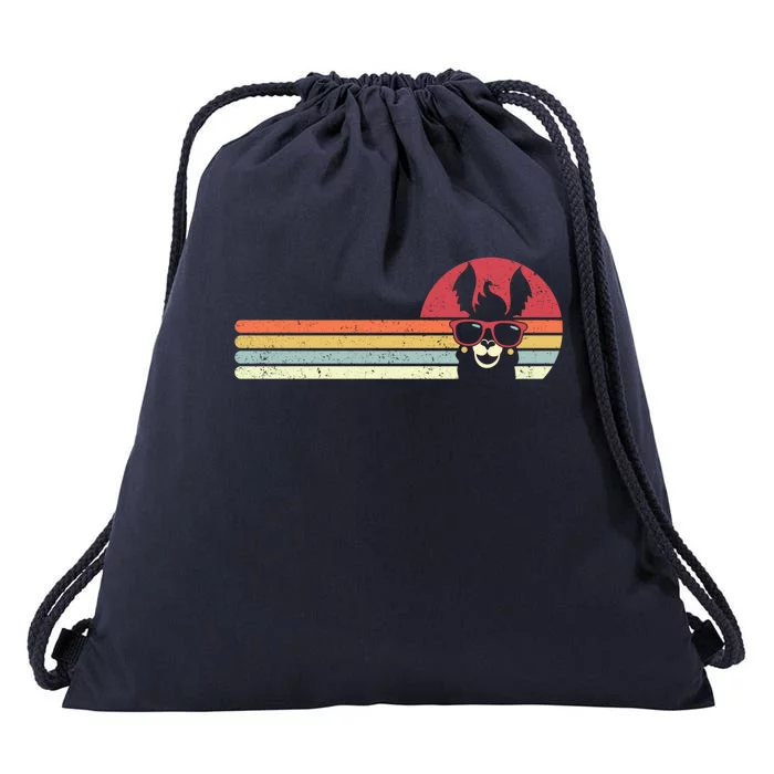 Llama Retro Alpaca Gift Drawstring Bag