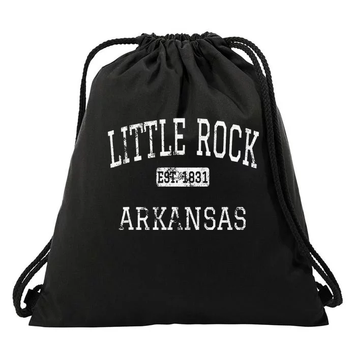 Little Rock Arkansas Ar Vintage Drawstring Bag