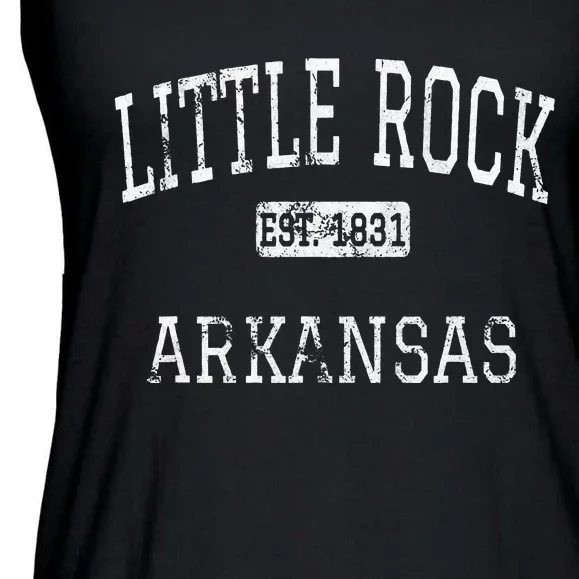 Little Rock Arkansas Ar Vintage Ladies Essential Flowy Tank