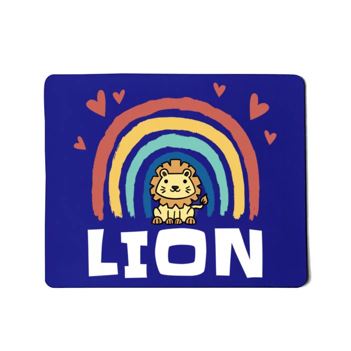 Lion Rainbow And Gift Mousepad