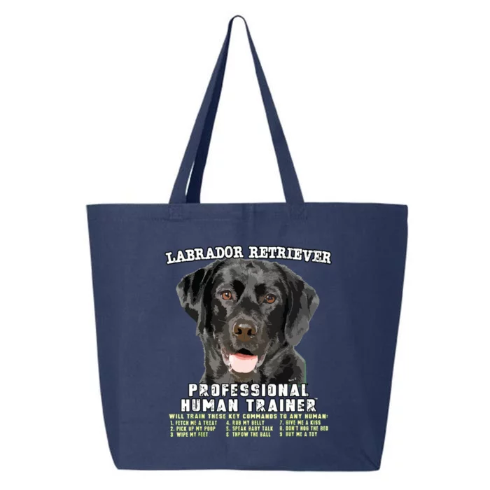 Labrador Retriever Black Lab Professional Human Trainer 25L Jumbo Tote