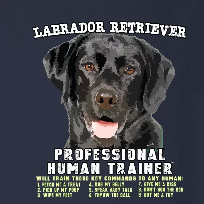 Labrador Retriever Black Lab Professional Human Trainer Toddler Long Sleeve Shirt