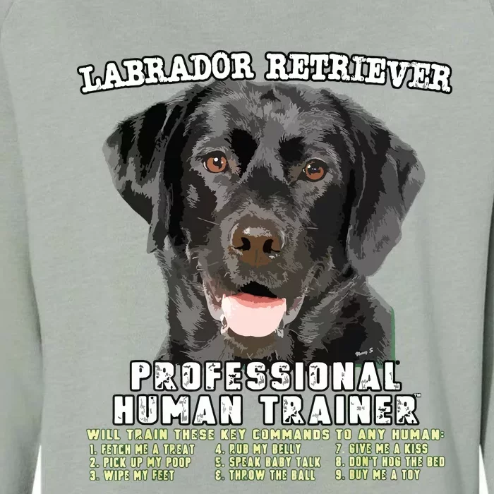 Labrador Retriever Black Lab Professional Human Trainer Womens California Wash Sweatshirt