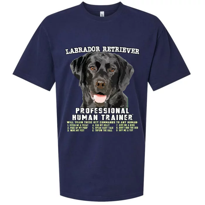 Labrador Retriever Black Lab Professional Human Trainer Sueded Cloud Jersey T-Shirt