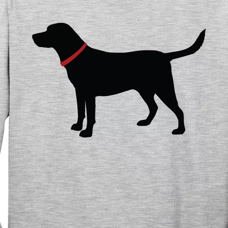 Labrador Retriever Black Tall Long Sleeve T-Shirt