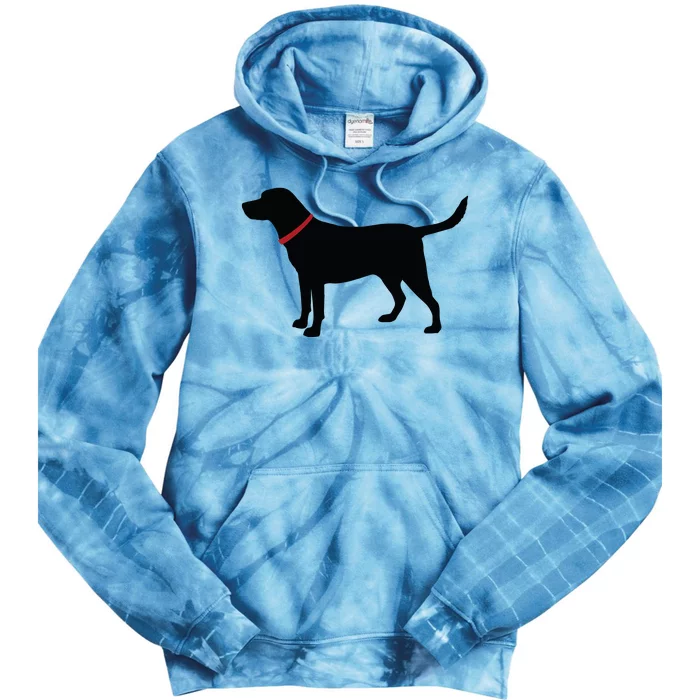 Labrador Retriever Black Tie Dye Hoodie