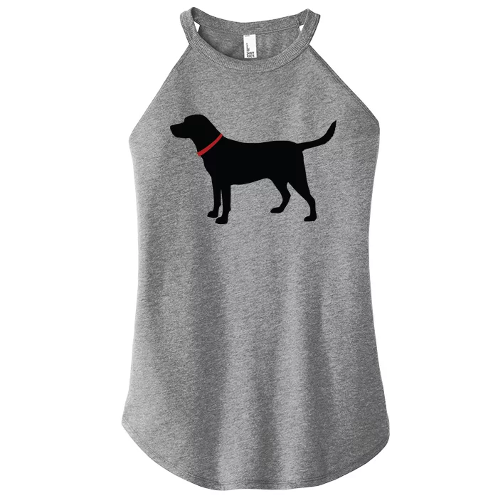 Labrador Retriever Black Women’s Perfect Tri Rocker Tank