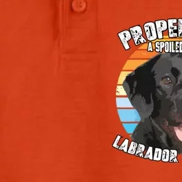 Labrador Retriever Black Owner Lover Retro Vintage Dry Zone Grid Performance Polo