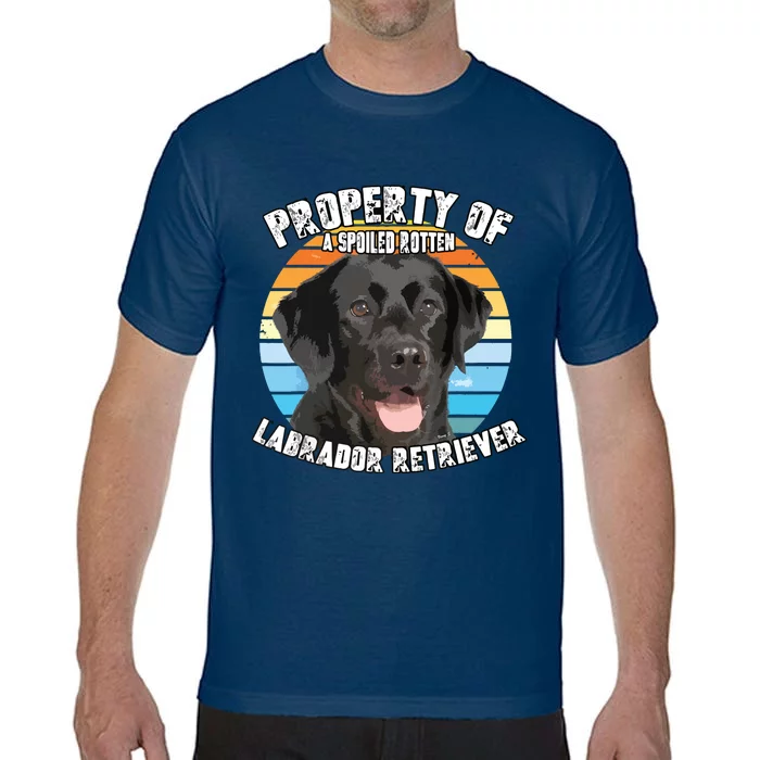 Labrador Retriever Black Owner Lover Retro Vintage Comfort Colors T-Shirt