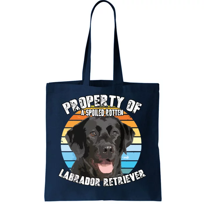 Labrador Retriever Black Owner Lover Retro Vintage Tote Bag