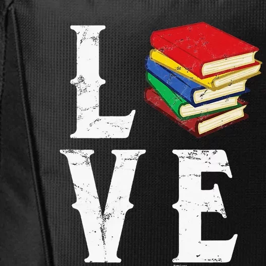 Love Reading Book Novel Lover Books Library Bookworm Reader City Backpack