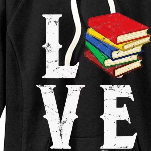 Love Reading Book Novel Lover Books Library Bookworm Reader Women's Fleece Hoodie