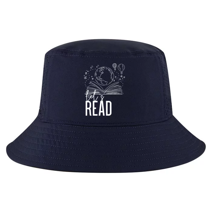 Lets Read Book Lover Funny Reading Gift Cool Comfort Performance Bucket Hat