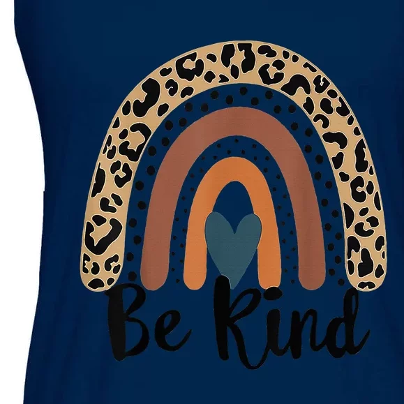 Leopard Rainbow Be Kind We Wear Orange For Unity Day Ladies Essential Flowy Tank