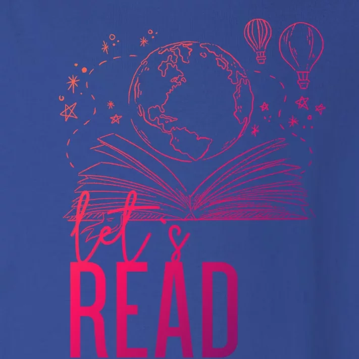 Lets Read Book Lover Funny Reading Gift Toddler Long Sleeve Shirt