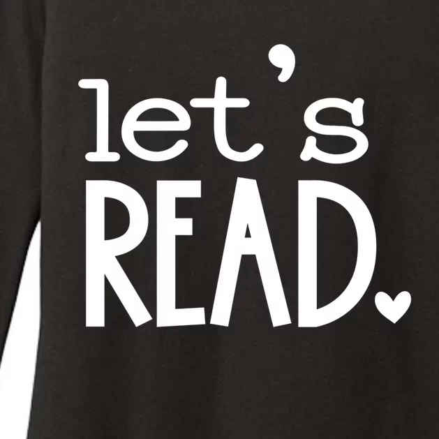 Lets Read Book Reader Reading Gift Womens CVC Long Sleeve Shirt