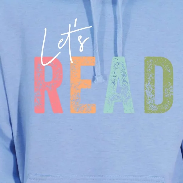 LetS Read Book Lover Librarian Teacher Unisex Surf Hoodie