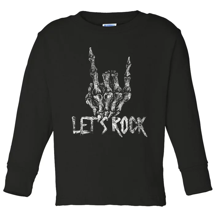 Lets Rock Band S Rock And Roll Concert Graphic S Toddler Long Sleeve Shirt