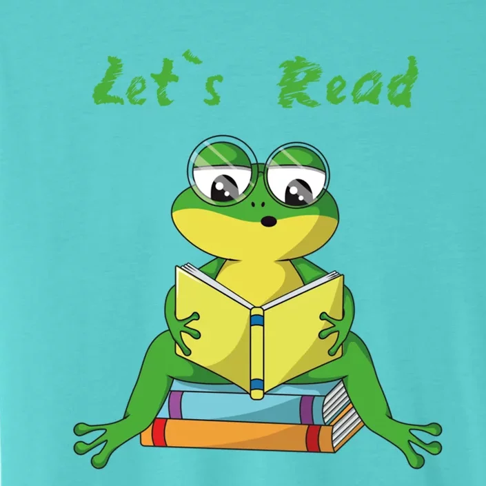 Lets Read Book Lover Reading Frogs Readers Reading Cool Gift ChromaSoft Performance T-Shirt