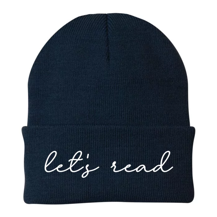 Lets Read Bookish Gift Knit Cap Winter Beanie