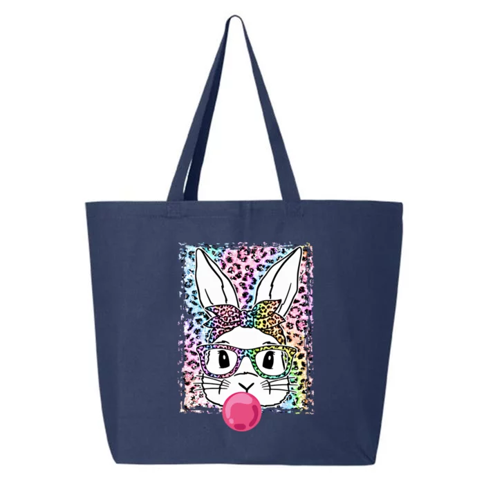 Leopard Rabbit Bunny Face Blowing Bubble Gum Easter Day Gift 25L Jumbo Tote