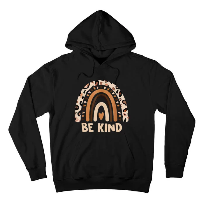 Leopard Rainbow Be Kind We Wear Orange For Unity Day Tall Hoodie