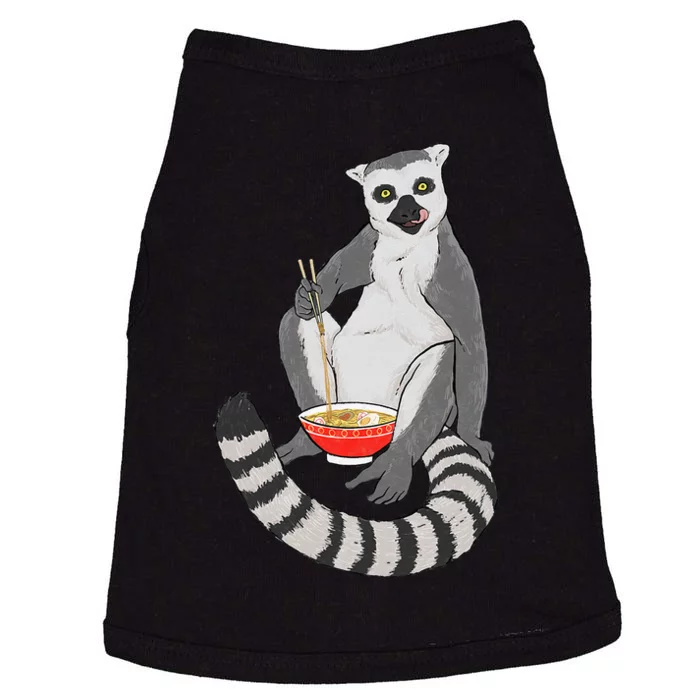 Lemur Ramen Bowl Zookeeper Animal Researcher Lemur Lover Doggie Tank