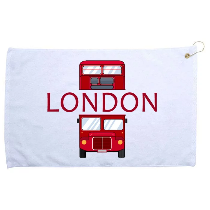 London Red Bus Grommeted Golf Towel