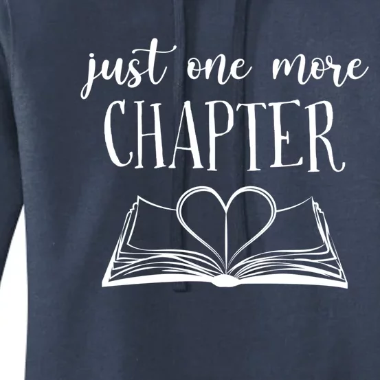 Lovers Reading Book Just One More Chapter Cool Gift Women's Pullover Hoodie