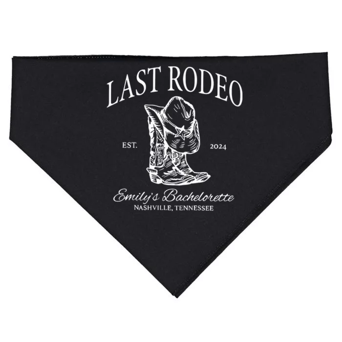 Last Rodeo Bachelorette USA-Made Doggie Bandana