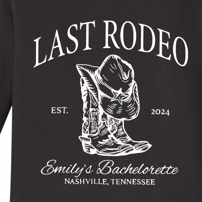 Last Rodeo Bachelorette Baby Long Sleeve Bodysuit