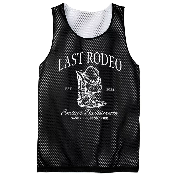 Last Rodeo Bachelorette Mesh Reversible Basketball Jersey Tank