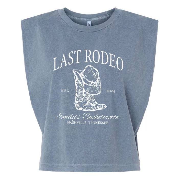 Last Rodeo Bachelorette Garment-Dyed Women's Muscle Tee