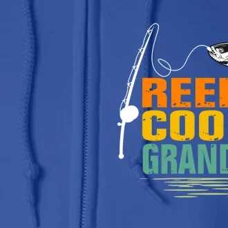 Lover Reel Cool Grandpa Grandfather Humor Funny Fishing Cute Gift Full Zip Hoodie