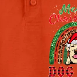 Labrador Retriever Christmas Santa Hat Dog Mom Rainbow Xmas Gift Dry Zone Grid Performance Polo